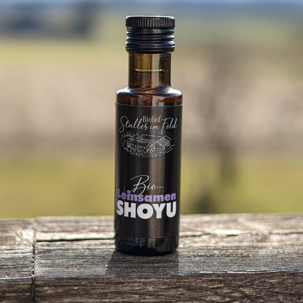 Bio-Leinsamen-Shoyu, Biohof Staller im Feld, Bio aus Österreich, fermentiert