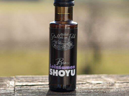 Bio-Leinsamen-Shoyu, Biohof Staller im Feld, Bio aus Österreich, fermentiert