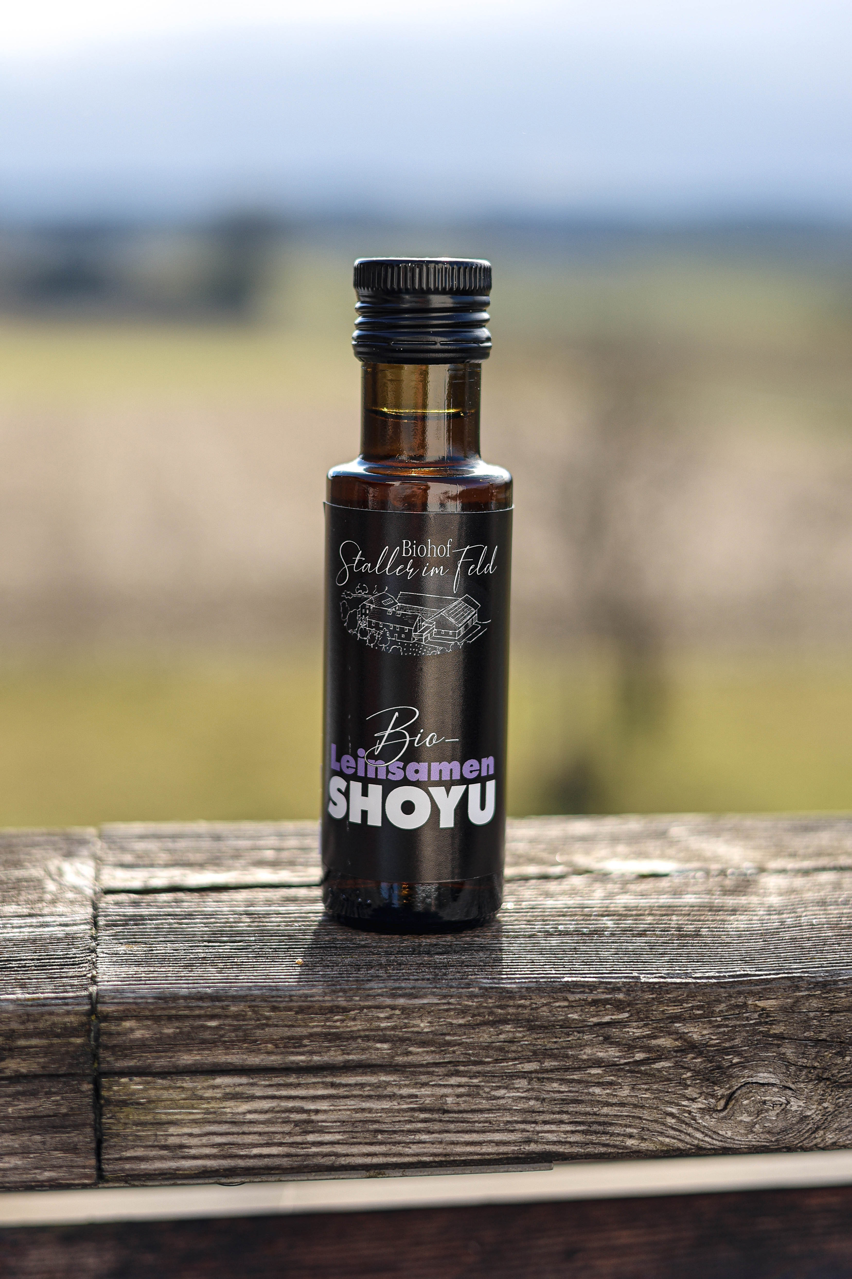 Bio-Leinsamen-Shoyu, Biohof Staller im Feld, Bio aus Österreich, fermentiert